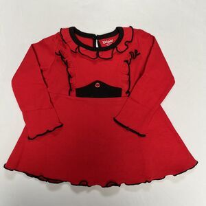 Kidgets Toddler Shirt Tunic Size 2T Red Black Long Sleeve Top Dress